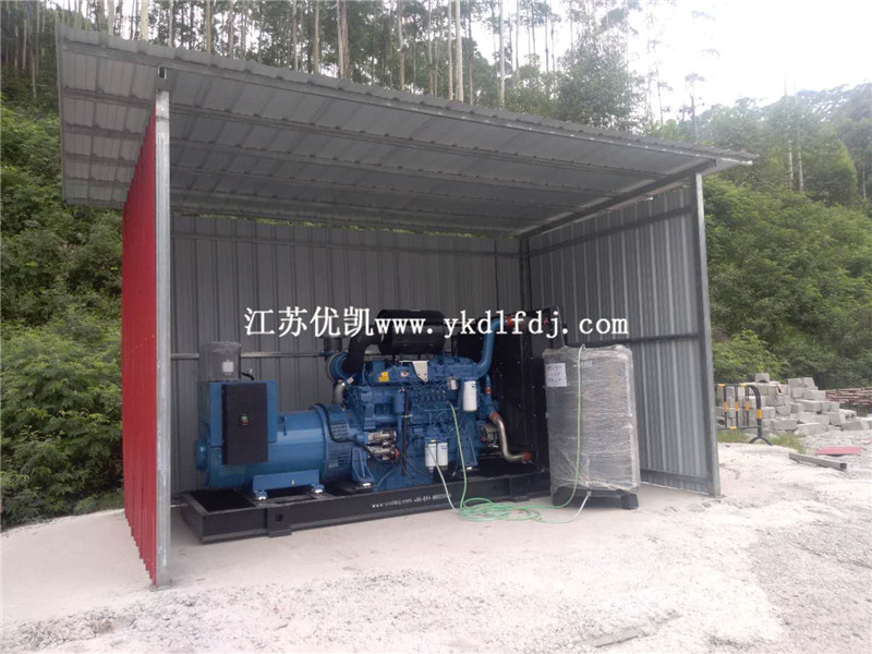 2020年7月2日，500KW玉柴發(fā)電機組交付廣西來賓某工地使用