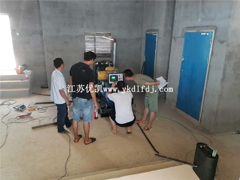 2020年7月25日，120KW濰柴雷納交付廣西某安置房備用電源使用