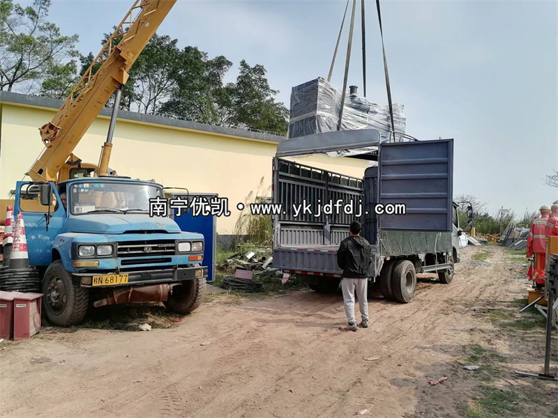 2023年3月4日，廣西項(xiàng)目3臺(tái)250kw玉柴發(fā)電機(jī)組卸貨安裝并通過驗(yàn)收