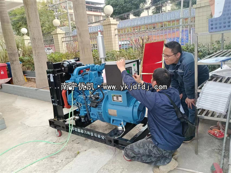 2023年3月21日，防城港上思縣20kw玉柴發(fā)電機(jī)組到貨現(xiàn)場(chǎng)